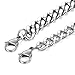 Jstyle Stainless Steel Bracelets for Men Women Couple Bracelets Set CZ Curb Link Adjustable 7-9 Inch