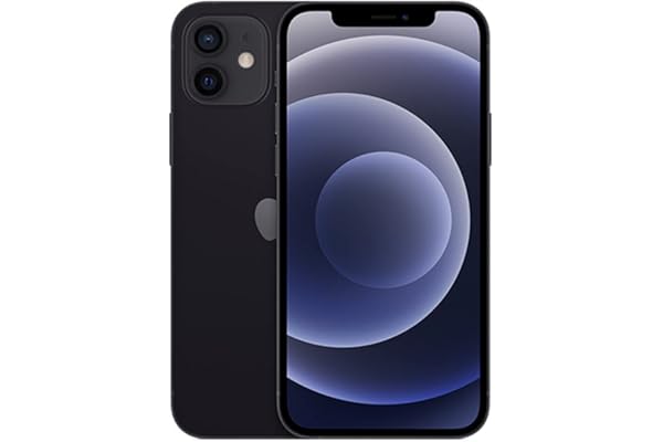 Apple iPhone 12, 64GB, Black - Fully Unlocked (Renewed)