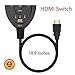 Jioustonic HDMI Switch, 4K 3-Port Splitter Switcher Hub with High Speed Pigtail Cable Supports Full HD 4K 1080p 3D Player
