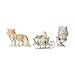 Enesco Jim Shore Heartwood Creek White Woodland Owl, Squirrel, and Bunny, 2.5