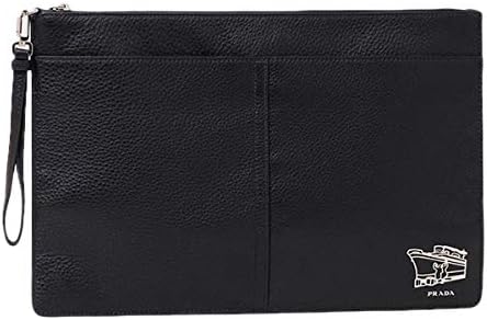 Amazon プラダ Prada Vitello City レザー クラッチバッグ ブラック メンズ 2vn013 2a6p F0002 クラッチ セカンドバッグ