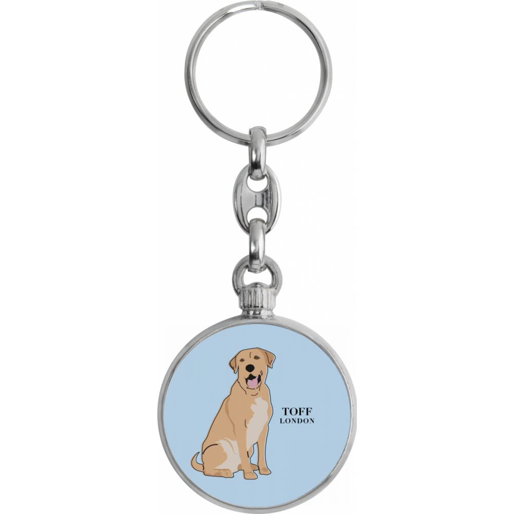 Toff London Beige Labrador Retriever Dog Keyring
