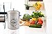 Kitchen Compost Bin Stainless Steel (Food Grade 410) Odorless Countertop Compost Pail -Bonus Charcoal Filters & Gardening Gloves. Insect-proof 1.3 Gallon bucket. Gift Boxed Best Gifts for Gardeners