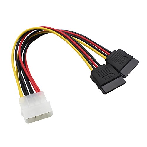20" Inch 6Gbps SATA 3 Data Cable SATA Power Splitter Cord Mounting Screws Set SSD / SATA Hard Drive Connection Kit