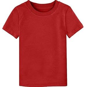 MOMBEBE COSLAND Kids Plain T-Shirts Jongens Katoen T Shirt Korte Mouw
