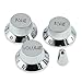 3 Pcs Knob Guitar Volume Tone Control Knob Chrome with Toggle Switch Tip Knob Cap