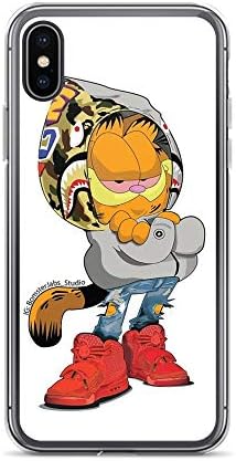 iPhone X/XS Pure Clear Case Cases Cover Garfield Bape