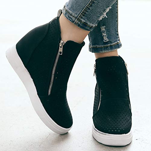 3 St+Dona_Shoes+Platform+Sneakers+Perforated+Booties
