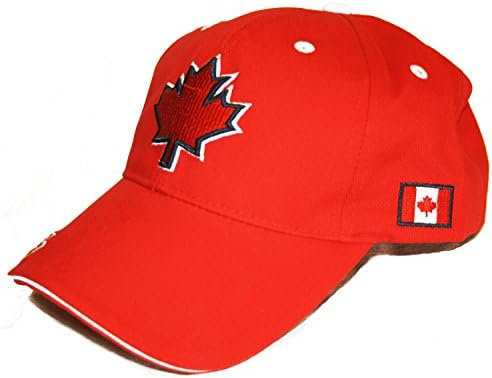 Curved Brim Red Canada Pride Maple Leaf Hat Baseball Cap