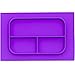 Baby Bento Placemat - Silicone Washable Toddler Placemat - No More Splatter Platter (Purple)