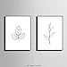Unframed Botanical Leaf Wall Art Tropical Leaves Canvas Picture Modern Artwork，Set Of 4 Plant Print（8