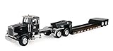 Big Farm Peterbilt Semi Vehicle with Lowboy Trailer