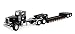 Big Farm Peterbilt Semi Vehicle with Lowboy Trailer