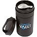 LunchVault Stainless Steel 17 Ounce Soup Thermos & Food Jar - Vacuum Insulated Wide-Mouth Lunch Container with Foldaway Spoon (Black Matte)