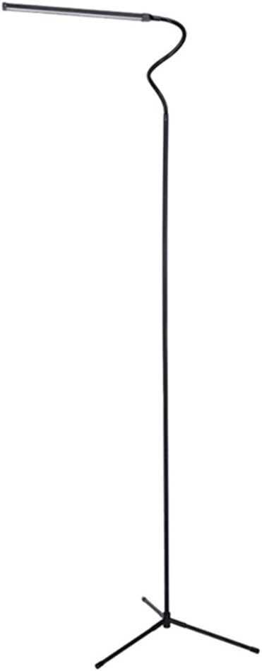 FELiCON LED Floor Standing Reading Lamp for Living Room Bedroom Simplicity Style 4 Level dimming Brightness 3500K Warm Light & 6000K White Light with 1.5m Length charging Line for Sofa Desk (SJ-Black)