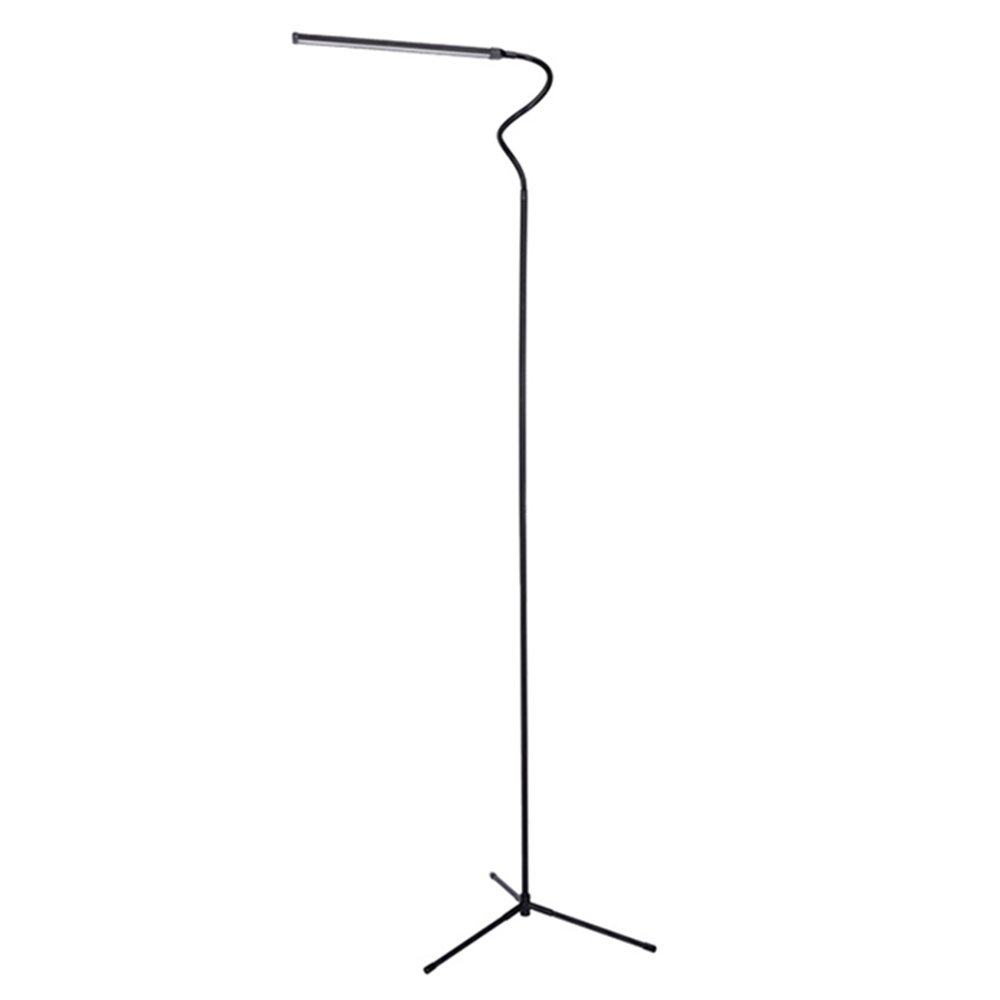 FELiCON LED Floor Standing Reading Lamp for Living Room Bedroom Simplicity Style 4 Level dimming Brightness 3500K Warm Light & 6000K White Light with 1.5m Length charging Line for Sofa Desk (SJ-Black)