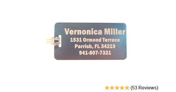 custom luggage tags metal