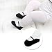 ComiFun Baby Toddler Girl Tights, Baby Infant Girls Classic Mary Jane Cotton Gift Legging Stocking Panties 1 Pair for Christmas Holiday, Black/White,6-12 Months