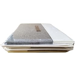 OUTBROS Foldable Storage Boxes, Large Linen