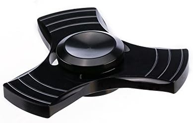 Fidget Spinner Toy Tipfinger Metal Texture Specially Designed for Teenagers and Adults(Black)