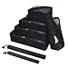 Zoppen 6 Set Packing Cubes (Large, Medium, Small and Slim) - Travel Luggage Organizer with Laundry Bag and Shoe Bag, Black