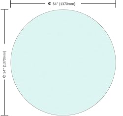 LFVFFA 54" Round Tempered Glass Table top; DIY