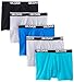 Gildan Platinum Men's Trunks, Black Assorted, Medium, 5-Pack