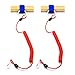 SAMSFX 2pcs x Kayak Canoe Safety Coiled Paddle Leash Fishing Rod Holder Accessory Leash