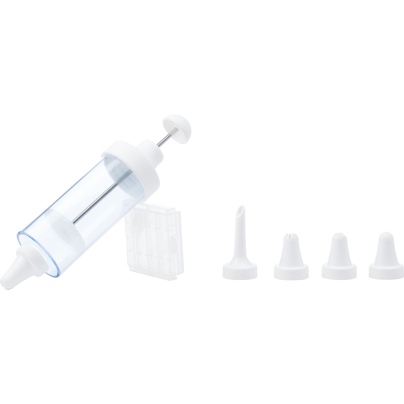 Westmark Decorating Artist Syringe, With 5 Nozzles, Volume: 180 ml, Plastic/Stainless Steel, Transparent/White, 31152260