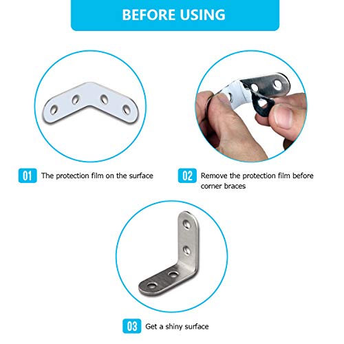 2 Stainless+inch%25EF%25BC%258C40+Bracket+Fastener+Included