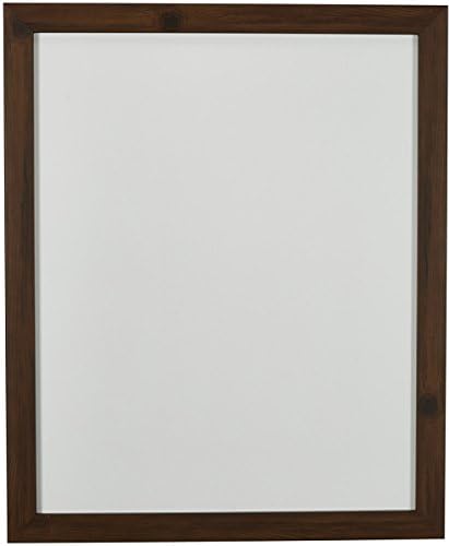 Decorative Words 16" x 20" Dry Erase Whiteboard framed in 11/4" Composite Faux Dark Oak color with Knots Contemporary frame. Sawtooth hanger is attached for easy hanging