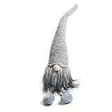 ITOMTE Handmade Swedish Tomte,Santa - Scandinavian Gnome Plush Birthday Present - Home Ornaments Christmas Decoration Table Decor,Grey