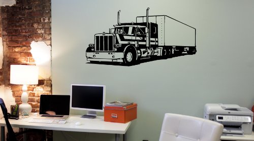 Semi 18 Wheeler Truck Decor Wall Mural Vinyl Decal Sticker AL501