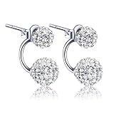 GuGio Classic Double-sided Rhinestone Studs Earrings