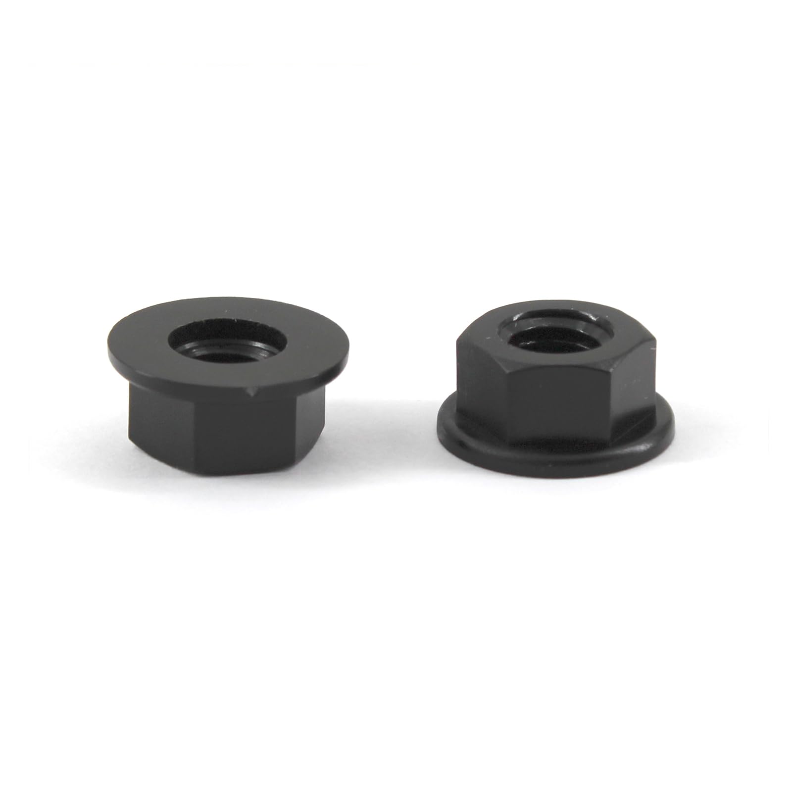 M10 Plastic Nylon Flange Nuts Black Pack of 30