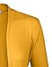 BIADANI Women Long Sleeve Classic Lightweight Open Front Jersey Cardigan, Colmf009_mustard, XX-Large