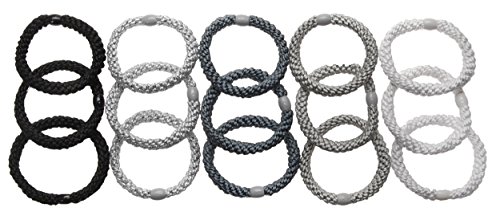 L. Erickson Grab & Go Pony Tube - Light Silver Metallic