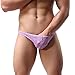 Binmer(TM)Men Underwear Lace T-back Low Waist Triangle Briefs Breathable Underpants (M, Purple)
