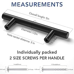 Kmall 30 Pack | 3 Inch Center to Center Cabinet