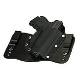 FoxX Holsters Glock 26, 27, & 33 In The Waist Band Hybrid Holster (Black)
