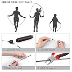 Fitfort-Skipping-Rope-Speed-Rope-for-Adults-with-Good-Quality-Ball-Bearings-Adjustable-Length-Jump-Rope-with-Ball-Bearings-Non-slip-Handles-Rope-Jumping-for-Fitness-and-Training