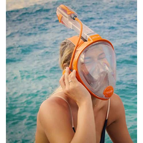 Ocean Reef Snorkie Talkie Aria Mask System (Grey, Small/Medium) - Thumbnail 4