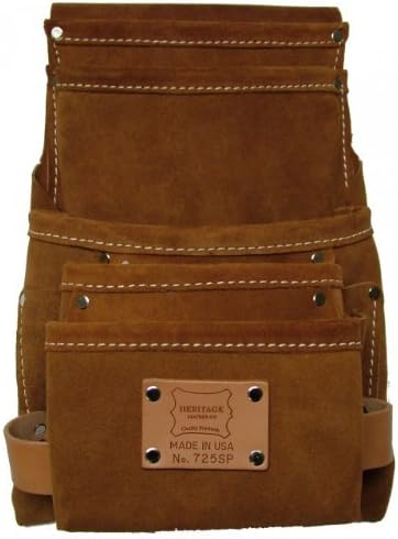 Heritage Leather 725SP Split Suede Sidekick-5 Nail Bag by Heritage Leather
