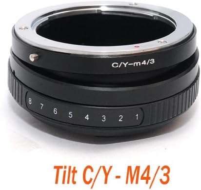 EzFoto Tilt Contax Yashica C/Y Lens to M4/3 MFT Camera Adapter, for Panasonic G1, G2, G3, G10, GH1, GH2, GF1, GF2,GF3, Olympus E-P1 E-P2, E-PL1, E-PL2, E-P3 etc