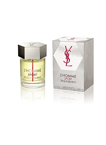 Yves Saint Laurent L'homme Sport Eau de Toilette Spray for Men, 3.3 Ounce