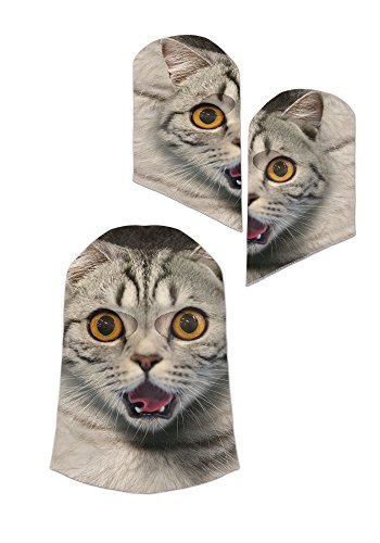 Faux Real Animal Cat Face Mask - One Size Fits Most