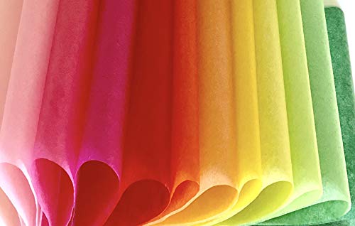 image for Creative Colour Solutions Colored Tissue Paper - 130 Sheets - 26 Color