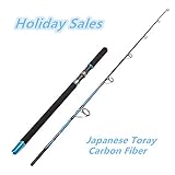 Fiblink Saltwater Jigging Spinning Rod 2-Piece Graphite Heavy Boat Fishing Rod