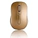 TONOR 2.4GHz Optical Wireless Mouse Portable Gaming Mice with USB 2.0 Receiver for PC Laptop Computer (Gold)