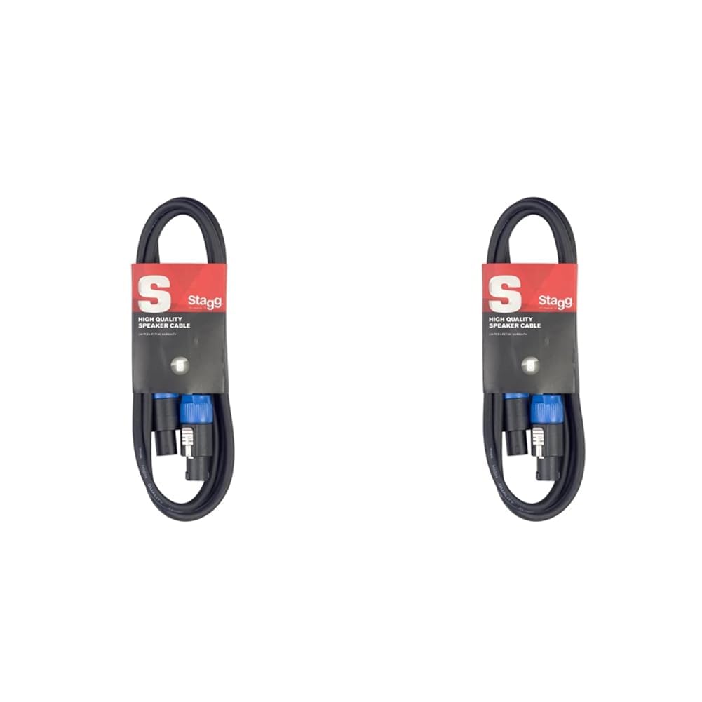 Stagg SSP2SS15 2m S Series Speakon to Speakon Lead (Pack of 2) — image 1